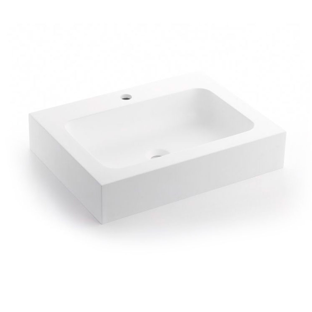 Tvättställ Solid Surface Polaris Vit Matt 30 cm Hill Ceramic